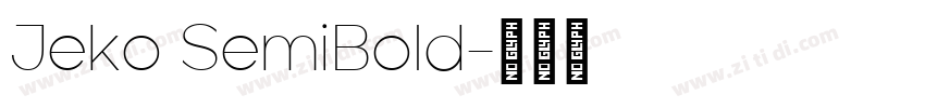 Jeko SemiBold字体转换